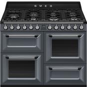 Smeg 110x60 cm Victoria Dual fuel Cooker with Gas Hob - Slate Grey | SMG TR4110GR
