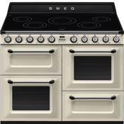 Smeg 110x60 cm Victoria Full Electric Cooker with Induction Hob - Cream | SMG TR4110IP2