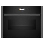 NEFF N 70 Built-in compact oven with microwave function 60 x 45 cm Graphite - Grey | C24MR21G0B
