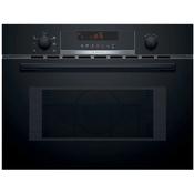 BOSCH Series 4 Built-in Microwave Oven with Hot Air 60 x 45 cm - Black | CMA583MB0B