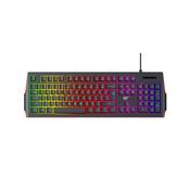 Havit KB866L RGB Backlit Membrane Gaming Keyboard 104-Key UK Layout - Black | KB866L