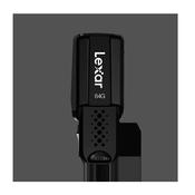 Lexar JumpDrive S80 64GB USB 3.2 Gen 1 Flash Drive with 256-bit AES - Black | LJDS080064G-BNB image