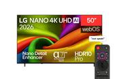 LG 50" NANO 4K Ultra HD AI NU85 Smart TV (2026) | 50NU850B6LA.AEI image