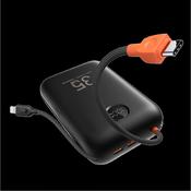 Veger K3 30000mAh 35W PD Power Bank with Built-in USB-C and Lightning Cables - Black | W3018 image