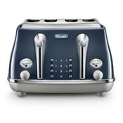 Delonghi Icona Capitals 4 Slice Toaster - Blue | CTOC4003BL