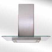 Luxair 70cm Island Cooker Hood Flat Glass - Stainless Steel || LA-70-STGL-ISL-SS