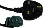 SKYTRONIC kettle lead 1.5m black bulk | 104.989