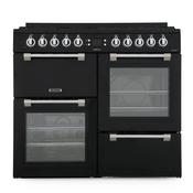 LEISURE Cookmaster 100cm Dual Fuel Double Oven Black  ||  CK100F232K