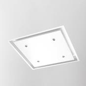 LUXAIR 60cm x 60cm Premium Ceiling Cooker Hood with 4 x LED Spotlights in Gloss White BRUSHLESS MOTOR || LA-60-ANZI-BR-WHT