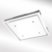 LUXAIR 60cm x 60cm Premium Ceiling Cooker Hood with Wall Mounted External Motor in Gloss White || LA-60-ANZI-EXT-WHT