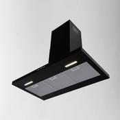 LUXAIR 100cm Slimline Flat Cooker Hood with Brushless Motor &amp; Colour Changing LED's in Black || LA-100-MODA-BLK