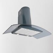 Luxair 100cm Curved Glass Cooker Hood - Anthracite with Smoked Black || LA-100-CVD-ANTHRACITE