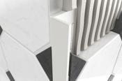 White PVC 10mm Square Edge Tile Trim 2.5m image