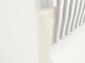 Jasmine PVC 10mm Square Edge Tile Trim 2.5m image