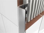 Shiny Chrome 12mm Square Edge Tile Trim 2.5m
