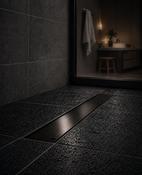 Fixplus Premium Shower Linear Drain Matt Black (Various Sizes Available) - 800mm
