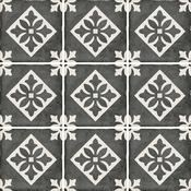 Art Nouveau Padua Black 20 x 20cm