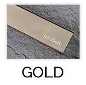 SolidSoft Linear Drain Covers (Various Colours Available) - Brushed Gold