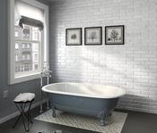 Carrara Metro Glossy Bevelled 7.5 x 30cm image