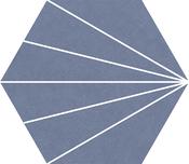 Compostela Hex Azul 22.5 x 25.9cm
