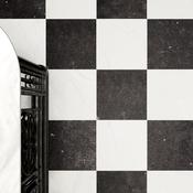 Concert Black &amp; White Chequered 40x40cm