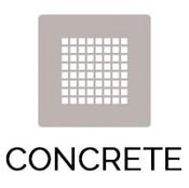 SolidSoft Square Drain Covers (Various Colours Available) - Concrete