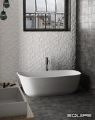 Tirol White Matt Triangular 3D Tile 10.8x12.4cm image