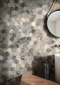 More Sage Hex Mosaic 30 x 34cm