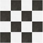 Quilt Black &amp; White Chequered 20x20cm