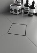 Smart Modula Square Shower Drain 15x15cm (Various Colours Available) - Matt Black Grate Cover