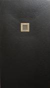 SolidSoft RECTANGULAR BLACK Flexible Shower Tray SQUARE DRAIN (Various Sizes Available) - 800x2060mm image