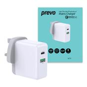 Prevo QC72 USB Type-C &amp;amp; USB Type-A Fast Charge - 65w image