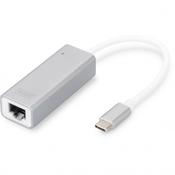 Adapter USB-C - RJ45 Gigabit LAN 1000 MBit/s Digitus Silver image