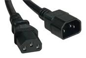 RS PRO IEC C13 Socket to IEC C14 Plug Power Cord image