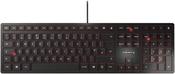 CHERRY KC 6000 SLIM Corded Keyboard, Black Flat Style image