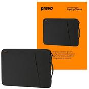 Prevo 15.6" Laptop Sleeve, Side Pocket, Cushioned Lining, Black or Grey image