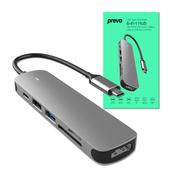 Prevo C605A USB Type-C 6-In-1 Hub