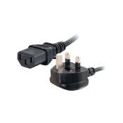 UK Mains to IEC C13 Kettle 1m Black OEM Power Cable image
