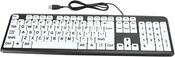 Large Print Computer Keyboard, 104 Keys USB Wired image