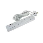 4 Gang White Power Extension 2m Cable image