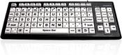 Visually Impaired - High Contrast Keyboard - Black on White Keys image