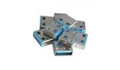 LINDY USB Port Blocker (without key) - Pack of 10 Colour : Blue image