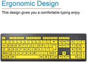 Visibility Impaired Keyboard - Full Size Yellow image