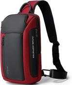 Mens Shoulder Bag - Quality Padding and Waterproof Black or Red