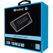 USB3.0 HUB 7 Port Sandberg SuperSpeed ​​active with PSU image
