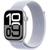 APPLE Watch Series 10 GPS + Cellular 46mm Silver Aluminum Case with Blue Cloud Sport Loop