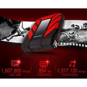 Adata HD710 Pro Durable 2TB USB 3.1 Portable External Hard Drive IP68 Waterproof, Shockproof, Dustproof, Red image