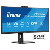TFT 34.0/86.4cm Iiyama ProLite XCB3497WQSNPH 21:9 curved image
