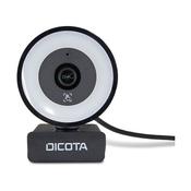 Dicota Webcam Ringlight 5MP black image