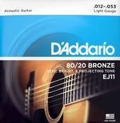Daddario EJ11 .012 Gauge Acoustic Guitar Strings image